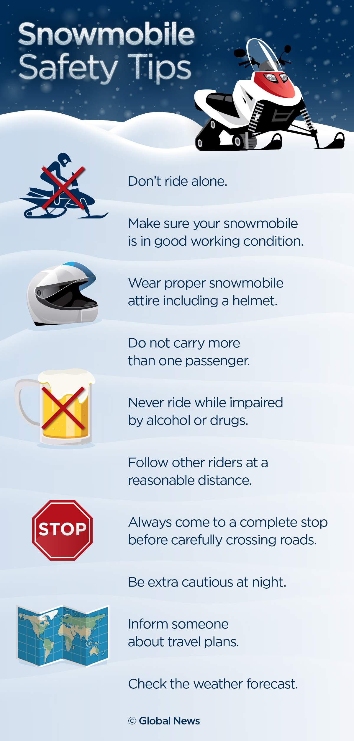 With snowmobile riding season underway, the Saskatchewan Snowmobile Association wants everyone to return home safely this season.