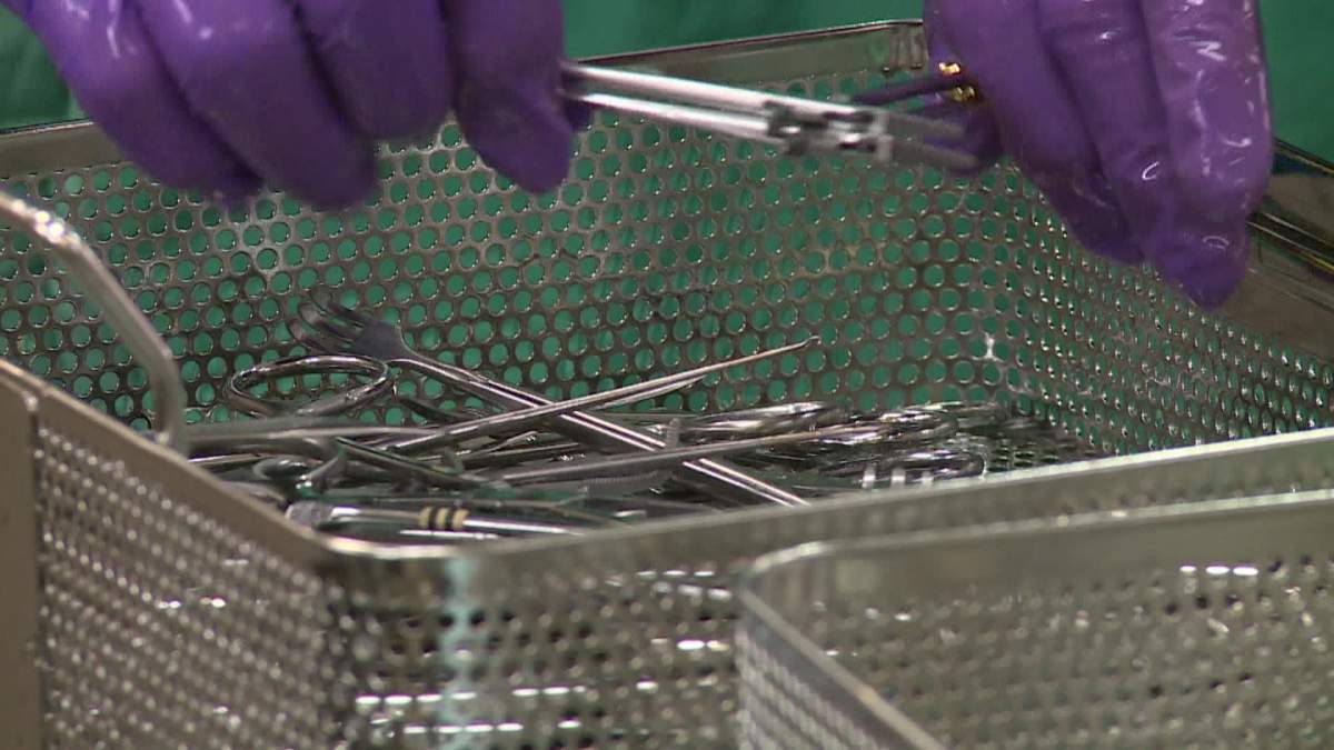 Alberta Health Services has postponed over two dozen elective surgeries at Chinook Regional Hospital citing residue found on some surgical instruments.