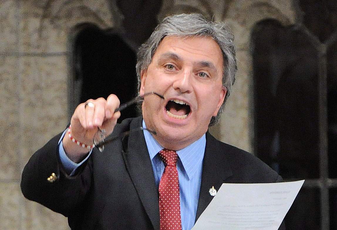 Frank Valeriote, Liberal MP for the riding of Guelph, stands during Question Period in the House of Commons on Parliament Hill in Ottawa on Monday, March 12, 2012. THE CANADIAN PRESS/Sean Kilpatrick.