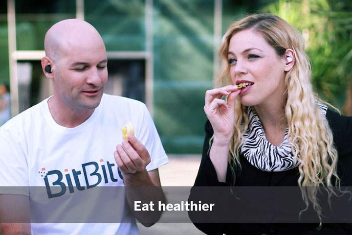 Bitbite claims to be the world’s first ‘hearable/wearable’ device that automatically tracks a user’s eating habits and provides real-time dietary suggestions.