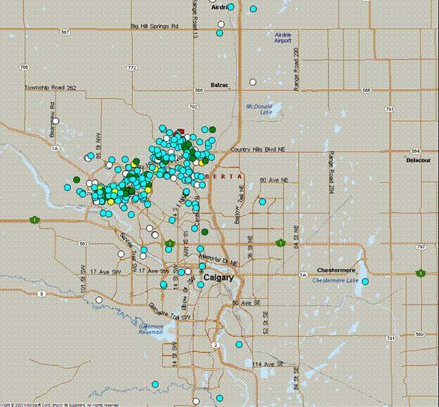 Reports gathered by Earthquakes Canada from the Calgary frost quake event.