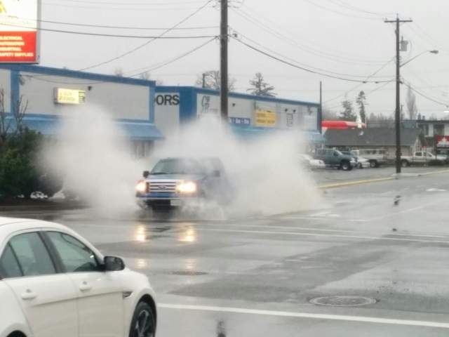 Flooding in Campbell River.