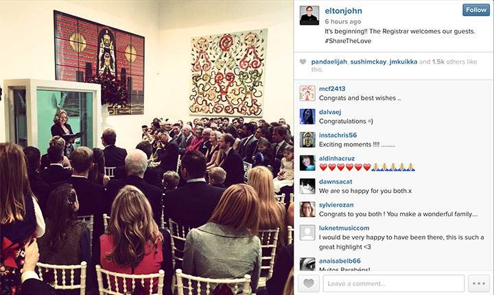 See the photos! Elton John marries Canadian partner David Furnish - image