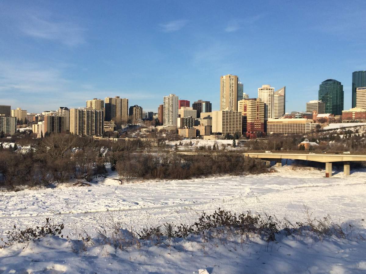 The Edmonton skyline.