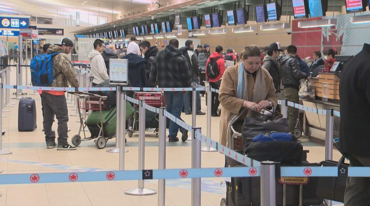 The Edmonton International Airport preparing for another busy holiday season, Wednesday, Dec. 17, 2014. 