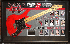 An image of the guitar stolen from Uniquely Yours in West Vancouver.