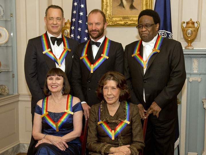 Kennedy Center Honors recipients, pictured on Dec. 6, 2014.