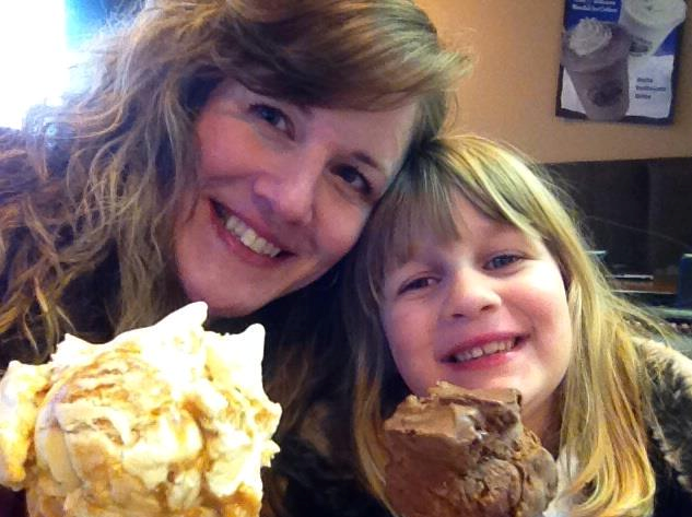 Lisa Batstone with her daughter Teagan.