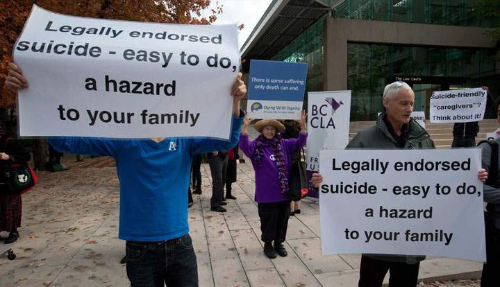 Physician-assisted suicide protest