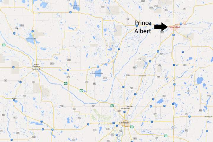A man was killed after a collision between an SUV and a car west of Prince Albert, Sask.