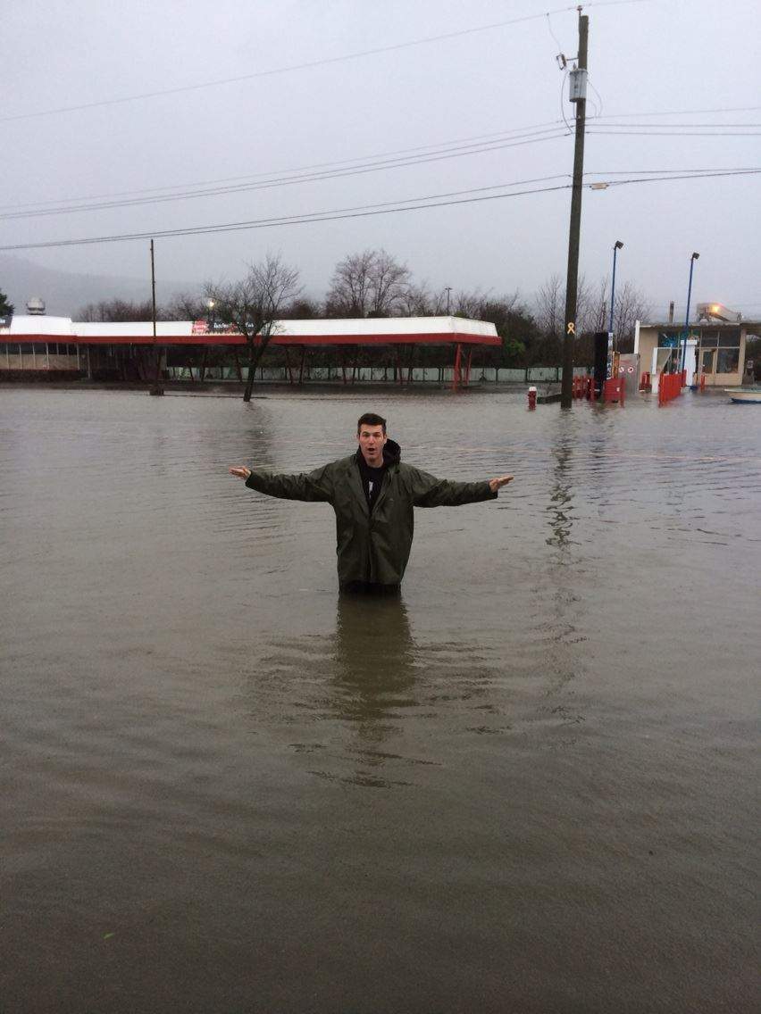 On 3rd Avenue in Port Alberni. Taken by Lee McNabb with CJ Wutke.