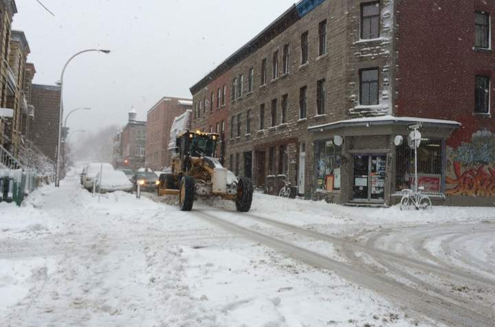 Montreal after a snowstorm hit the city on Dec. 10, 2014.
