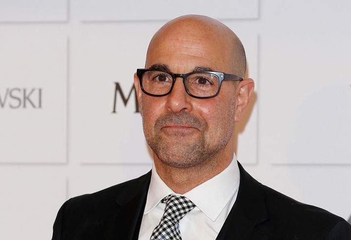 Stanley Tucci, pictured in December 2014, is not on the Forbes list despite starring in movies that grossed more than $2 billion in total.