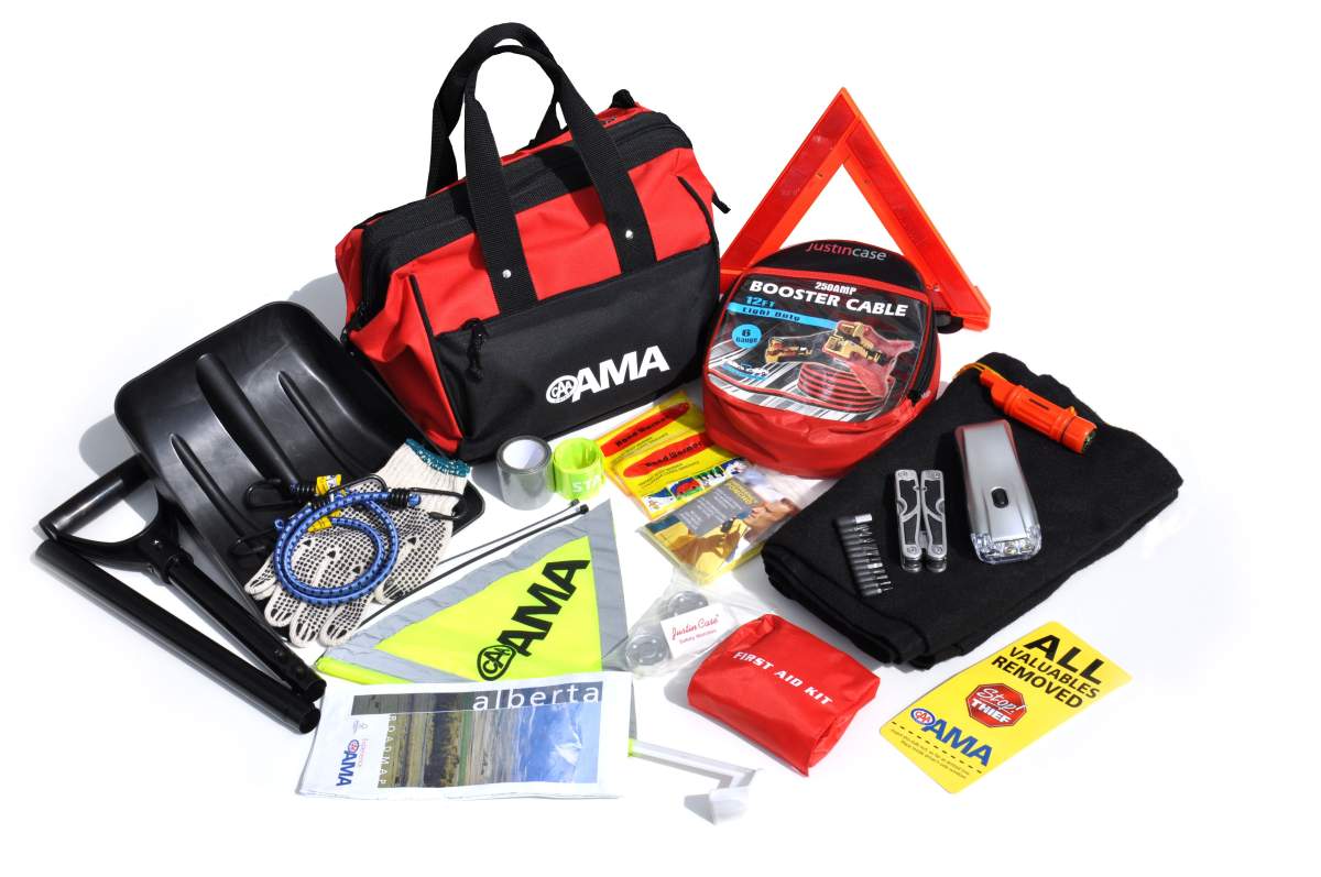 An Emergency Roadside Kit.