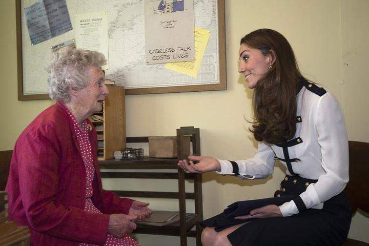 The Duchess Of Cambridge Visits Bletchley Park