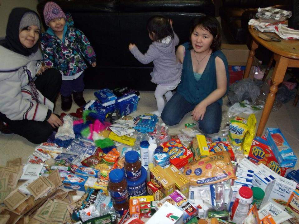 A family in Repulse Bay received their first care package shipments from Shilo, Manitoba.