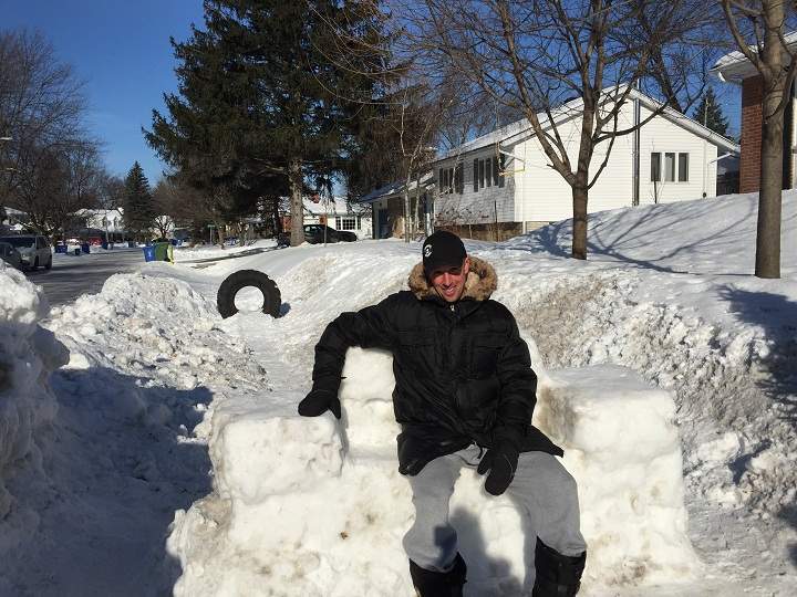 This Beaconsfield father is frustrated that the city won’t let him keep the snow fort he built in his front yard.