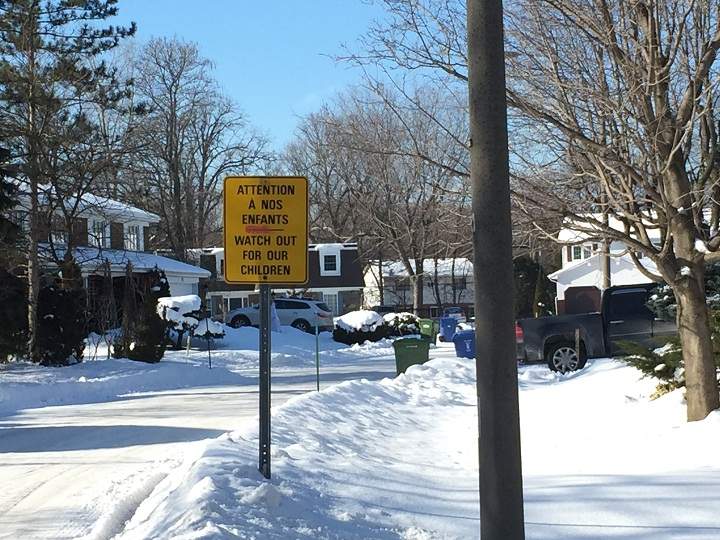 Beaconsfield city officials are concerned for the safety of neighbourhood children playing in a snow fort built too close to the road.