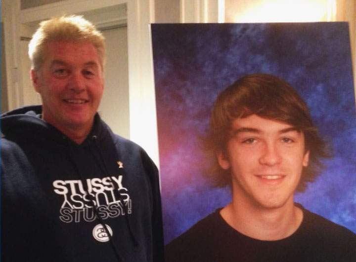Don Best (left) applauds last week’s massive drug bust in Saskatchewan while mourning the loss of his son Kelly (right) to fake oxycontin.