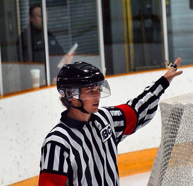 Blake in action on the ice.
