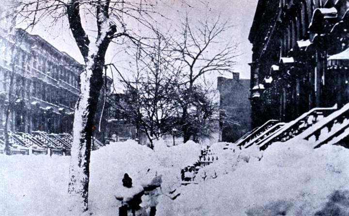 After the blizzard of 1888 in New York City.