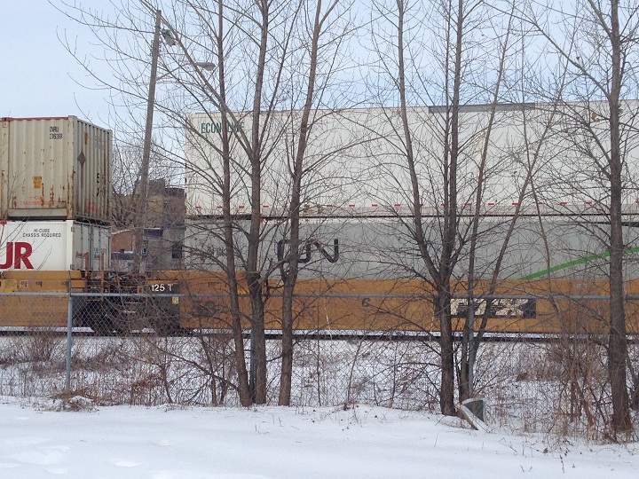 The CN yards in Montreal on January 6, 2015.
