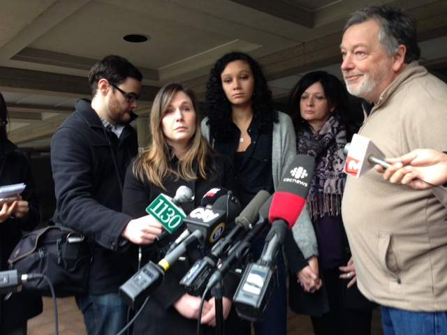 The owners of dogs that died in Paulsen’s care: (from left to right) Jennifer Myers, Colleen King and Paul Grant.