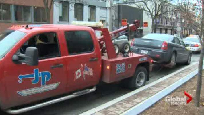 than 300 vehicles were towed in the first week of John Tory’s campaign to rid live traffic lanes of parked cars during rush hour.