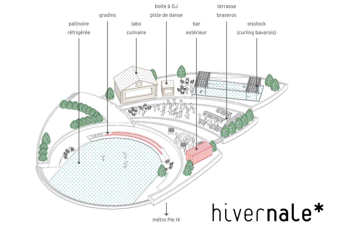 Map of activities at this year’s L’Hivernale.