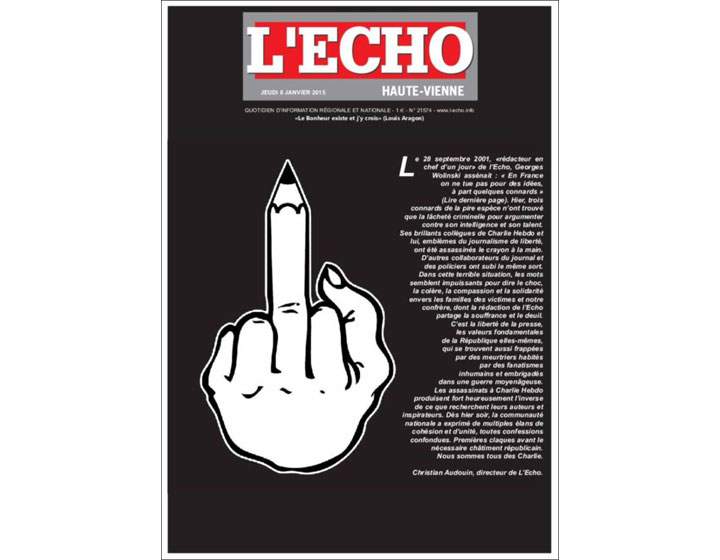 PHOTOS: Newspaper front pages pay tribute to ‘Charlie Hebdo’ day after Paris attack #JeSuisCharlie - image