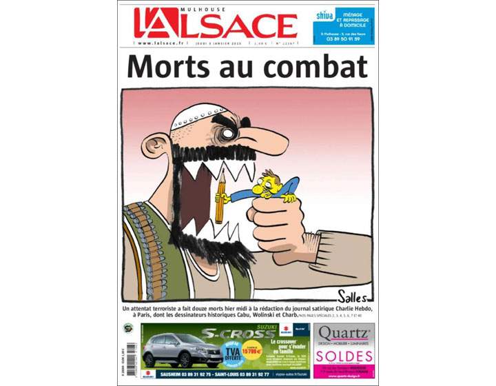 PHOTOS: Newspaper front pages pay tribute to ‘Charlie Hebdo’ day after Paris attack #JeSuisCharlie - image