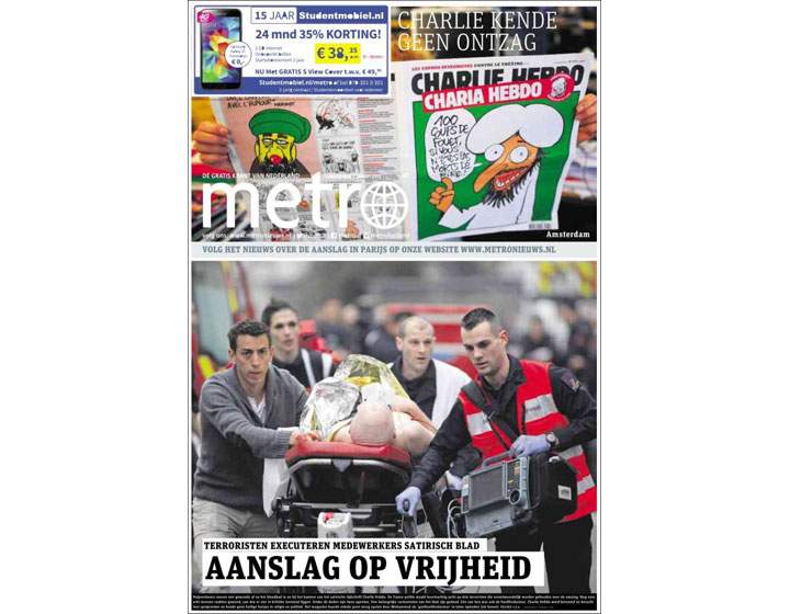 PHOTOS: Newspaper front pages pay tribute to ‘Charlie Hebdo’ day after Paris attack #JeSuisCharlie - image
