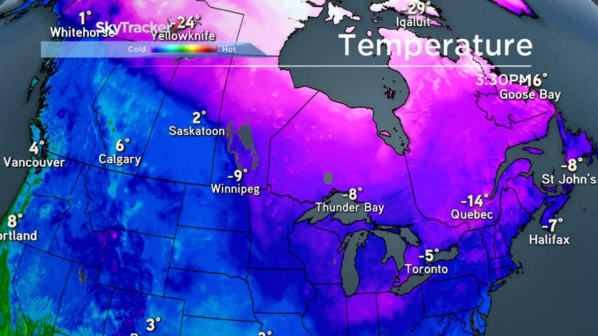 The mercury is climbing across most of Canada.