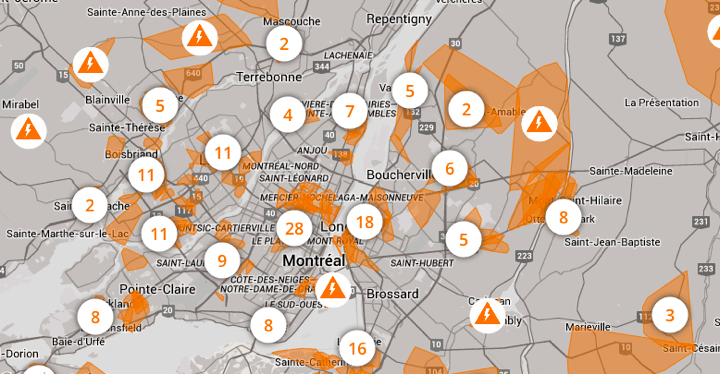 Hundreds of thousands were waking up to no electricity in Quebec on Tuesday, January 13, 2015.