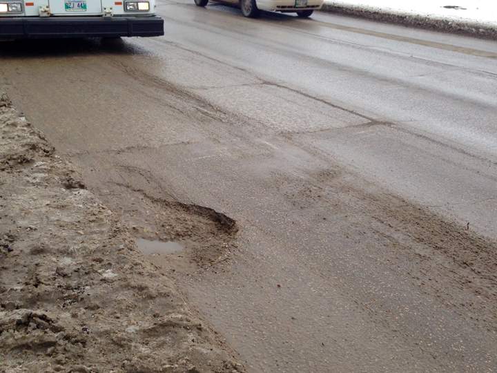 Pothole Pembina Highway Winnipeg