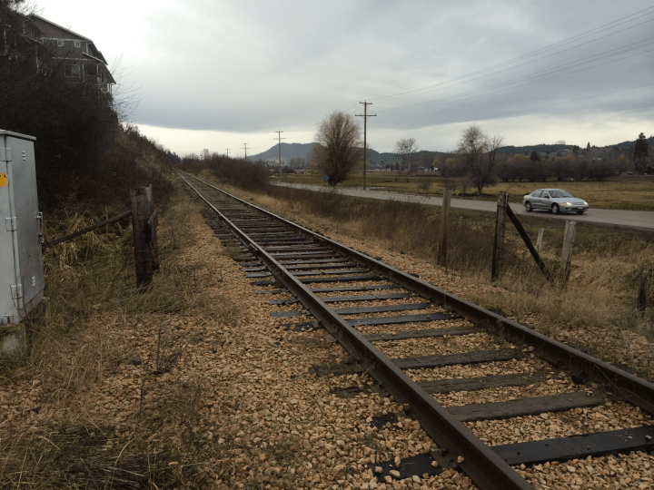 Part of the former CN rail line that runs through Lake Country. 
