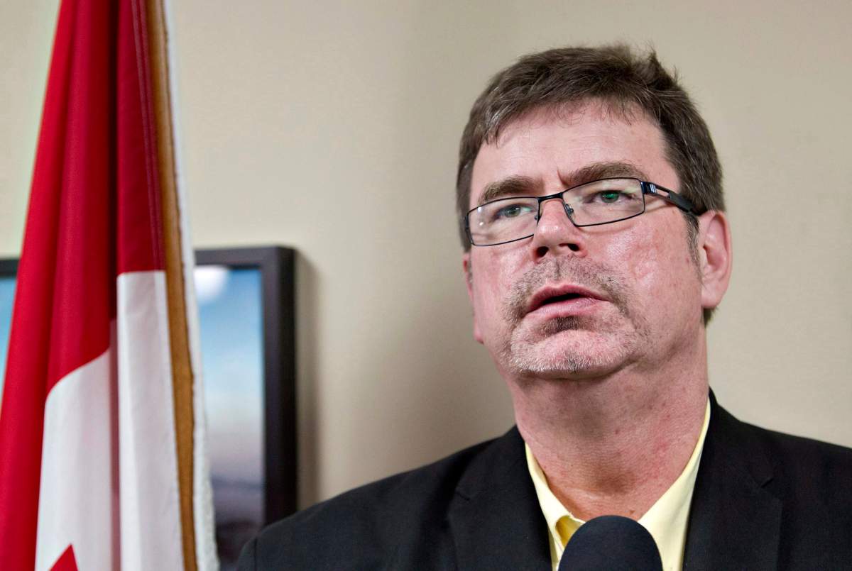 Edmonton MP Brent Rathgeber speaks about his decision to quit the federal Conservative caucus in St. Albert, Alberta on Thursday June 6, 2013. PRESS/Jason Franson.