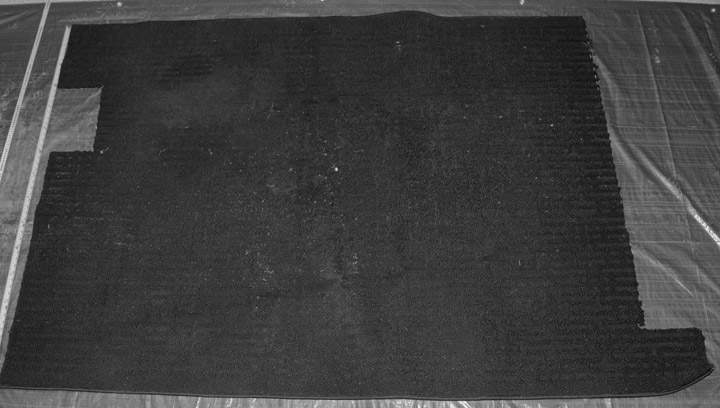The second of two rugs found with the body of Monica Burns, who was found murdered on a snowmobile trail northwest of Prince Albert, Sask. on Jan. 17, 2015.