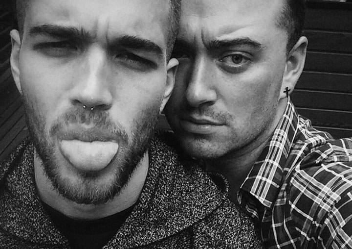 Sam Smith, right, with Jonathan Zeizer in a photo posted on Instagram on Jan. 3, 2015.
