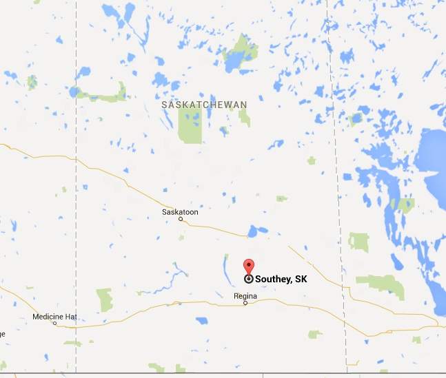 Two teenagers are dead following a head-on snowmobile crash east of Southey on Friday evening.