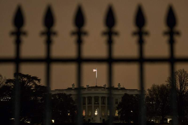 The south side of the White House is seen January 26, 2015 in Washington, DC.