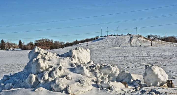 Feb. 3: Ian Robertson took this Your Saskatchewan photo of people sledding at Diefenbaker Park in Saskatoon.