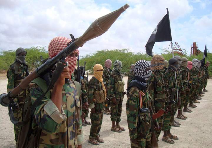 Al-Shabaab fighters in northern Mogadishu, Somalia in Oct. 2010.