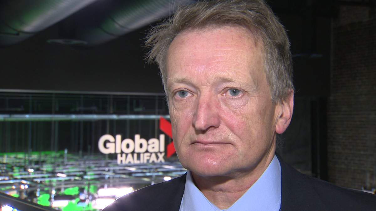 Dr. Frank Atherton at the Global Halifax studio.