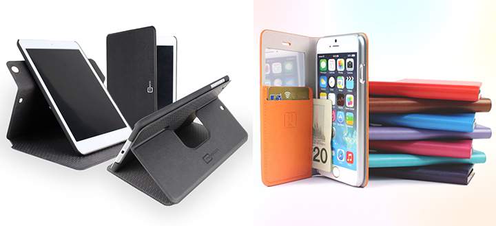 Canadian Caseco thin Codex 360 vertical and horizontal stand and ID Wallet for cash and credit cards