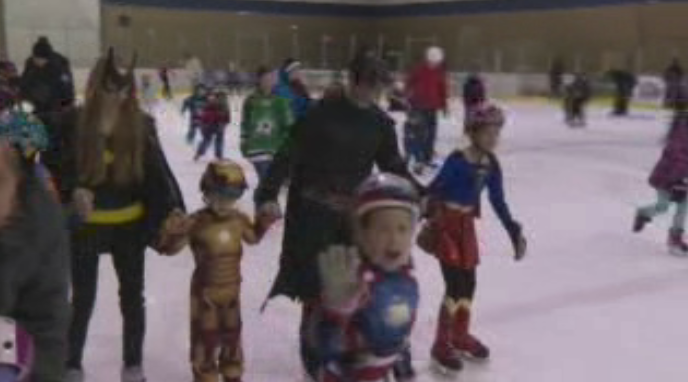 Princess and Superhero fundraising skate .