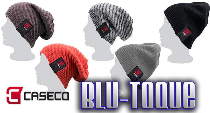 Caseco wireless Bluetooth Blu – Toque with built-in speakers comes in two styles and is washable