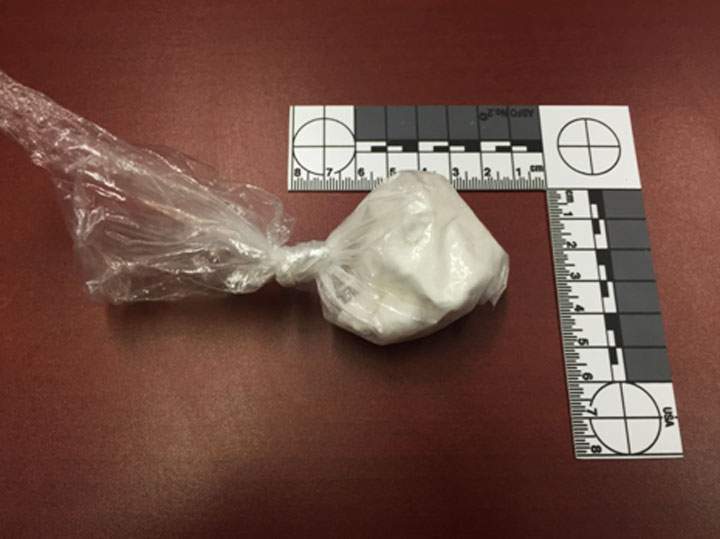 Photo released by police of 27.7 grams of cocaine found at a residence in Prince Albert, Sask. on Feb. 23, 2015.
