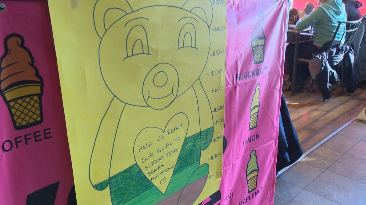 Coney Island Cafe was donating $1 of every poutine sale Saturday to Teddy Bears Anonymous.