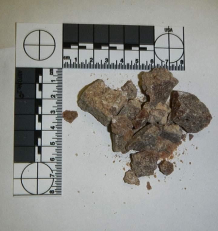 Photo released by police of 25.5 grams of ecstasy found at a residence in Prince Albert, Sask. on Feb. 23, 2015.